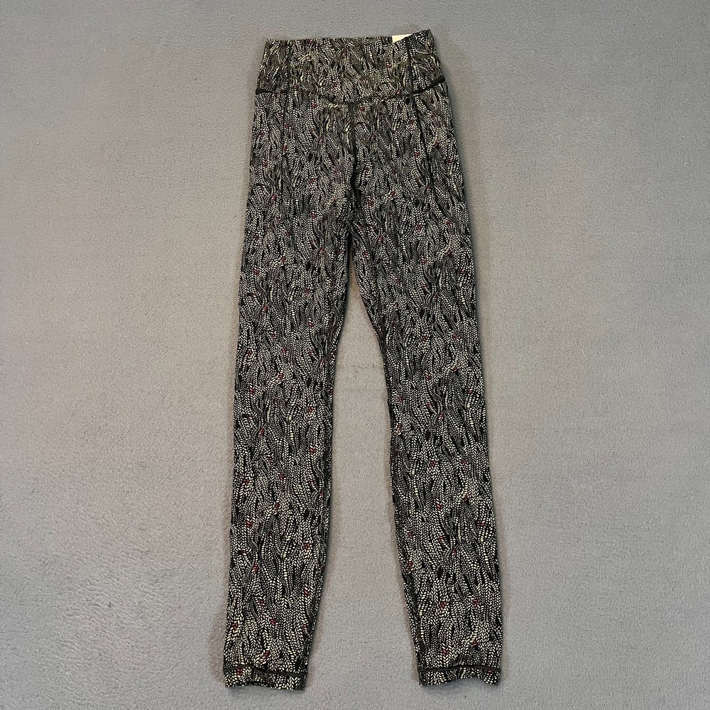 Calia Inspire High Rise 7/8 Size XS Leggings Women's Floral Print Green Yoga NWT